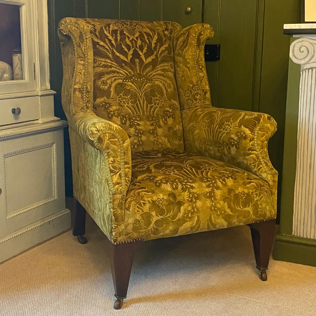 Damask deals wingback chair