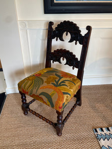 An Important And Substantial Carved Oak Yorkshire Side Chair.