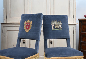 17th Century Armorial Clan Chairs in velvet