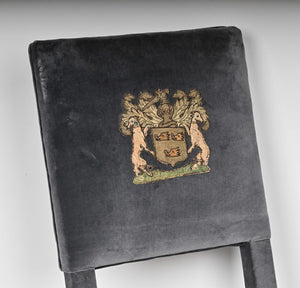 17th Century Armorial Clan Chairs in velvet